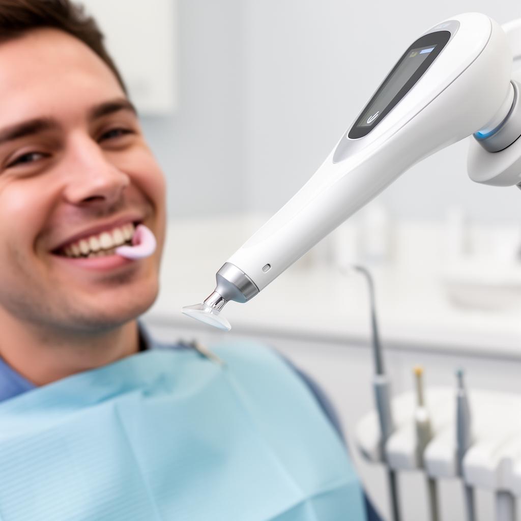 3D intraoral scanner in use